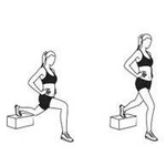 Bulgarian split squat exercise moves