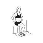 Wall sit exercise moves