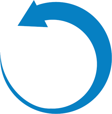 Blue circling arrow