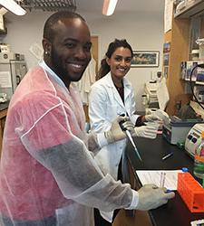 Guthrie Lab Researchers performing experiment